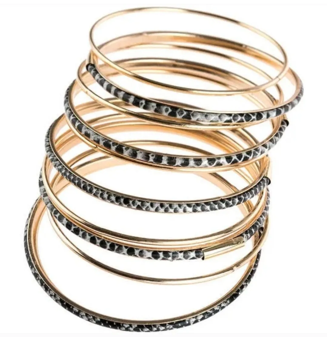 Snakeskin Bangle Bracelets