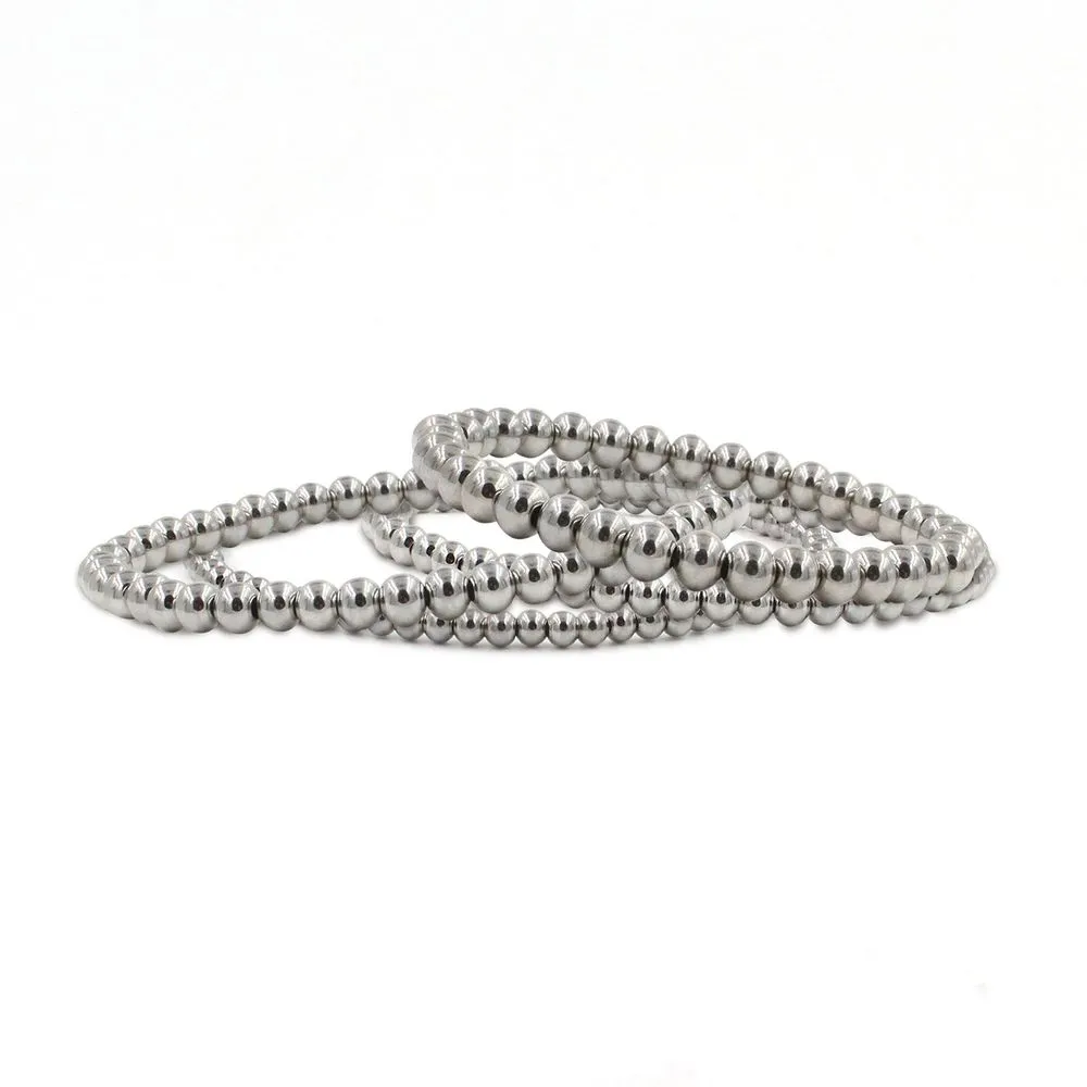 Stainless Steel Beaded Bracelets