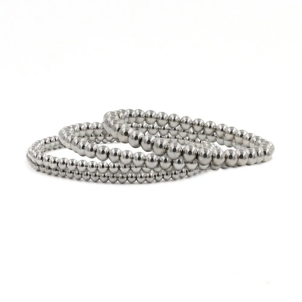 Stainless Steel Beaded Bracelets