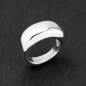 Sterling Silver Rectangle Dome Ring