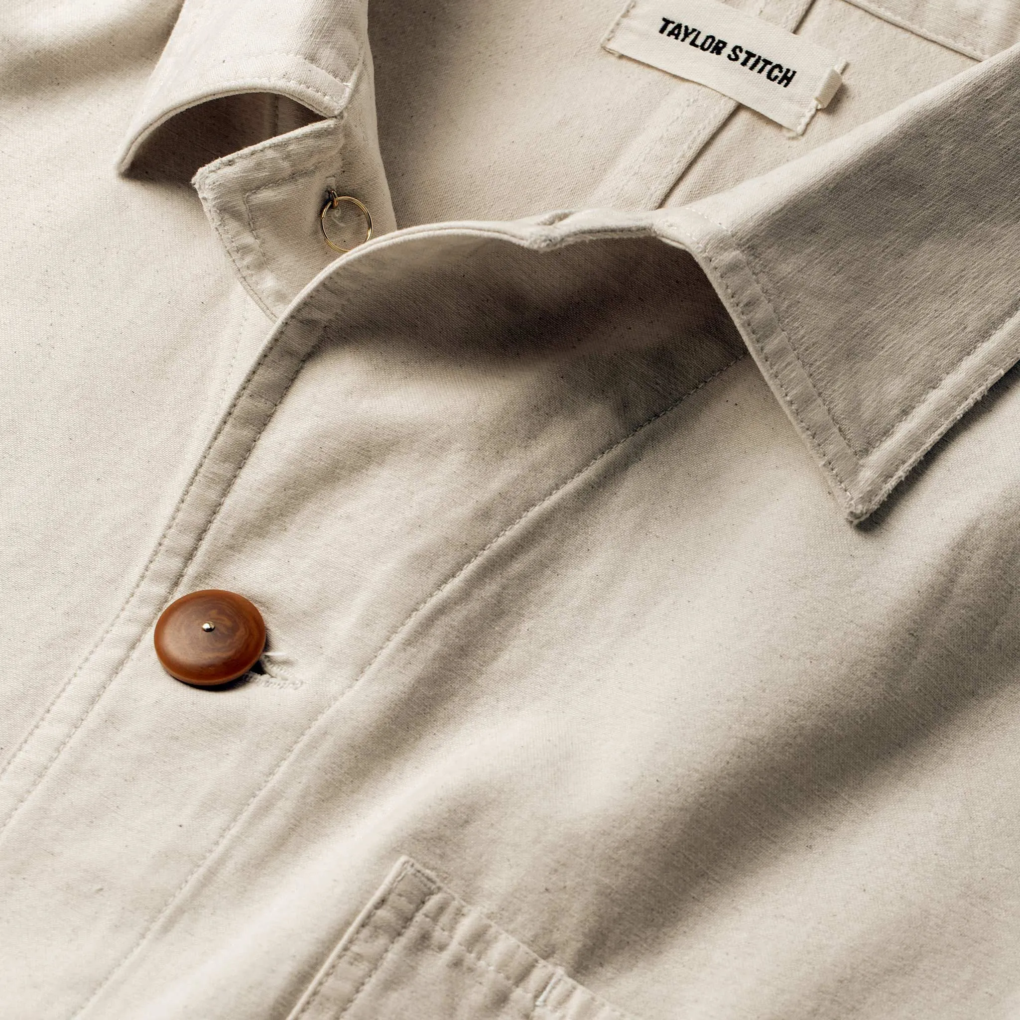 The Ojai Jacket in Natural Reverse Sateen