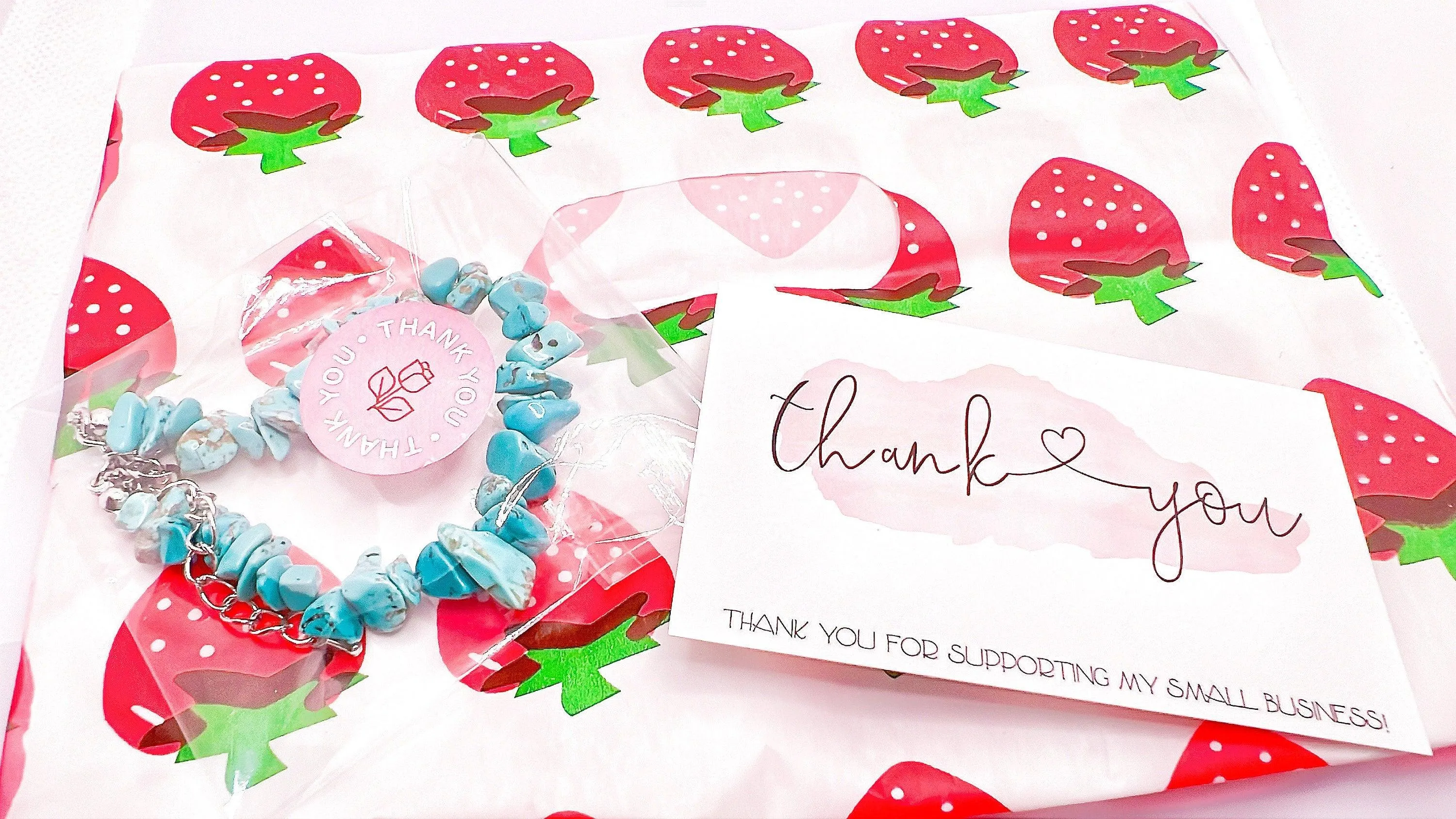 Turquoise Crystal Stone Chip Bracelets