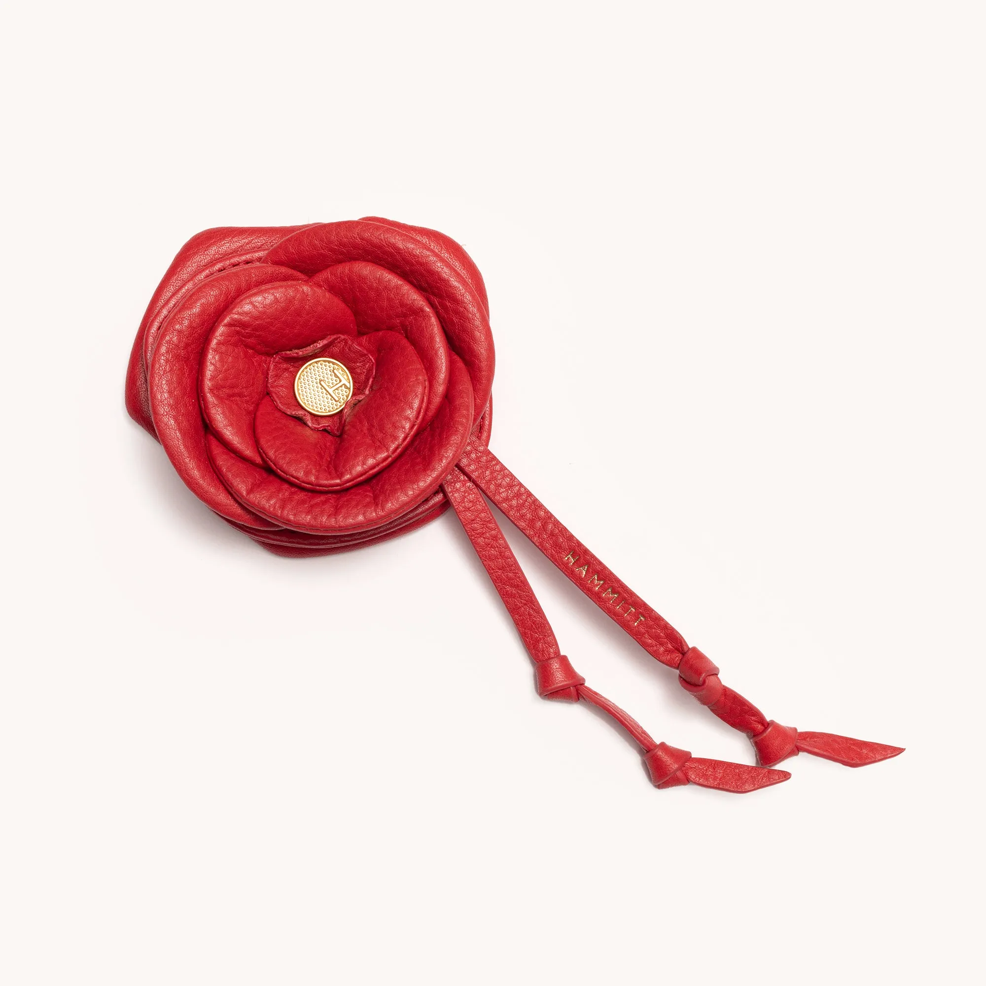 Vince Floral Charm | Poppy Red/Brushed Gold