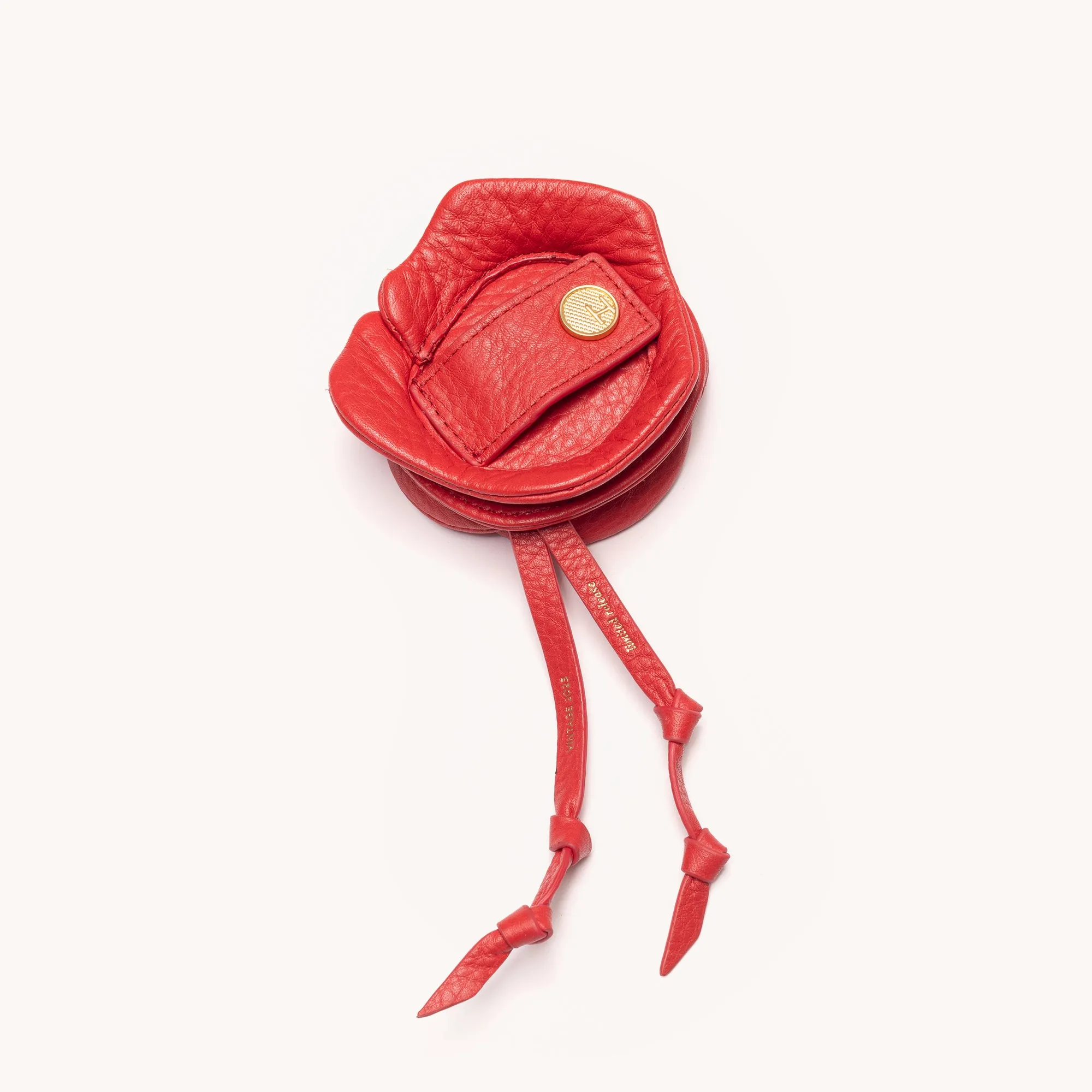 Vince Floral Charm | Poppy Red/Brushed Gold