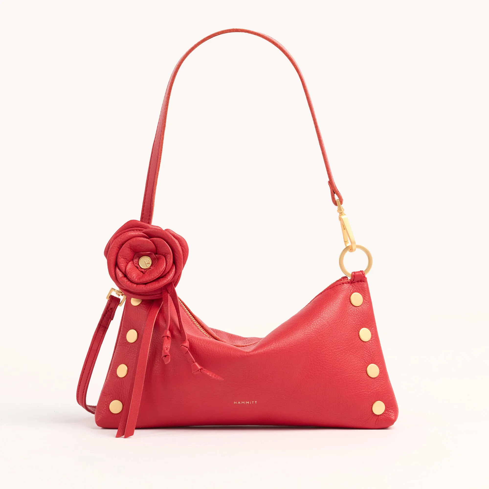 Vince Floral Charm | Poppy Red/Brushed Gold
