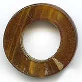 Vintage carved horn flat rings, 22x6mm.  Pkg. 2. b3-ho16