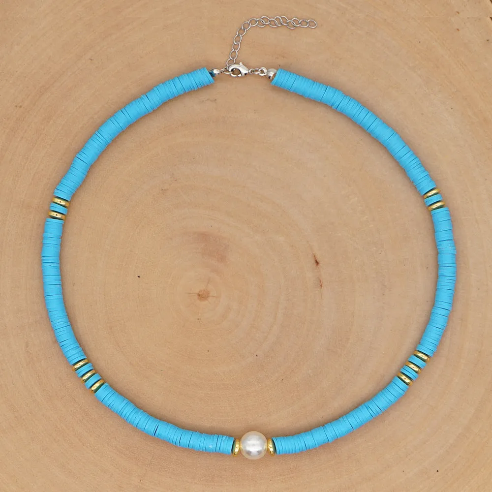 Wholesale Bohemian Polyfoam Pearl Necklace