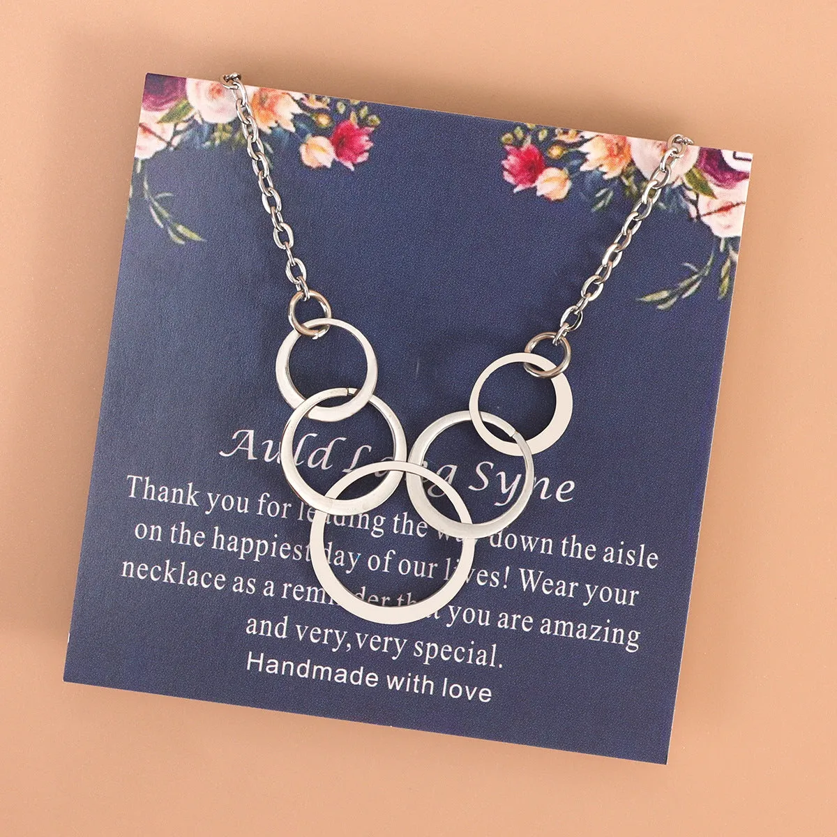 Wholesale Circle Pendant Stainless Steel Necklace