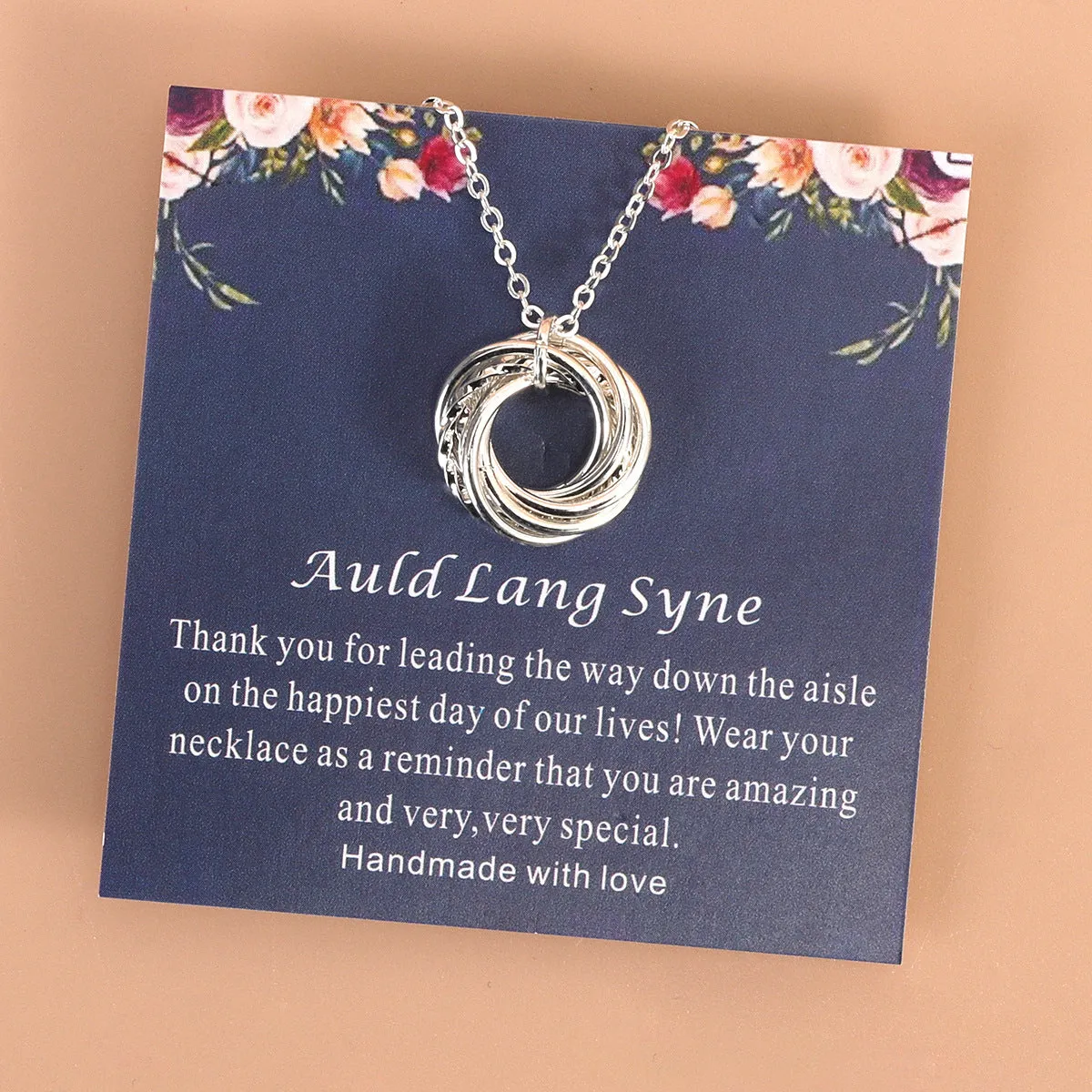 Wholesale Circle Pendant Stainless Steel Necklace