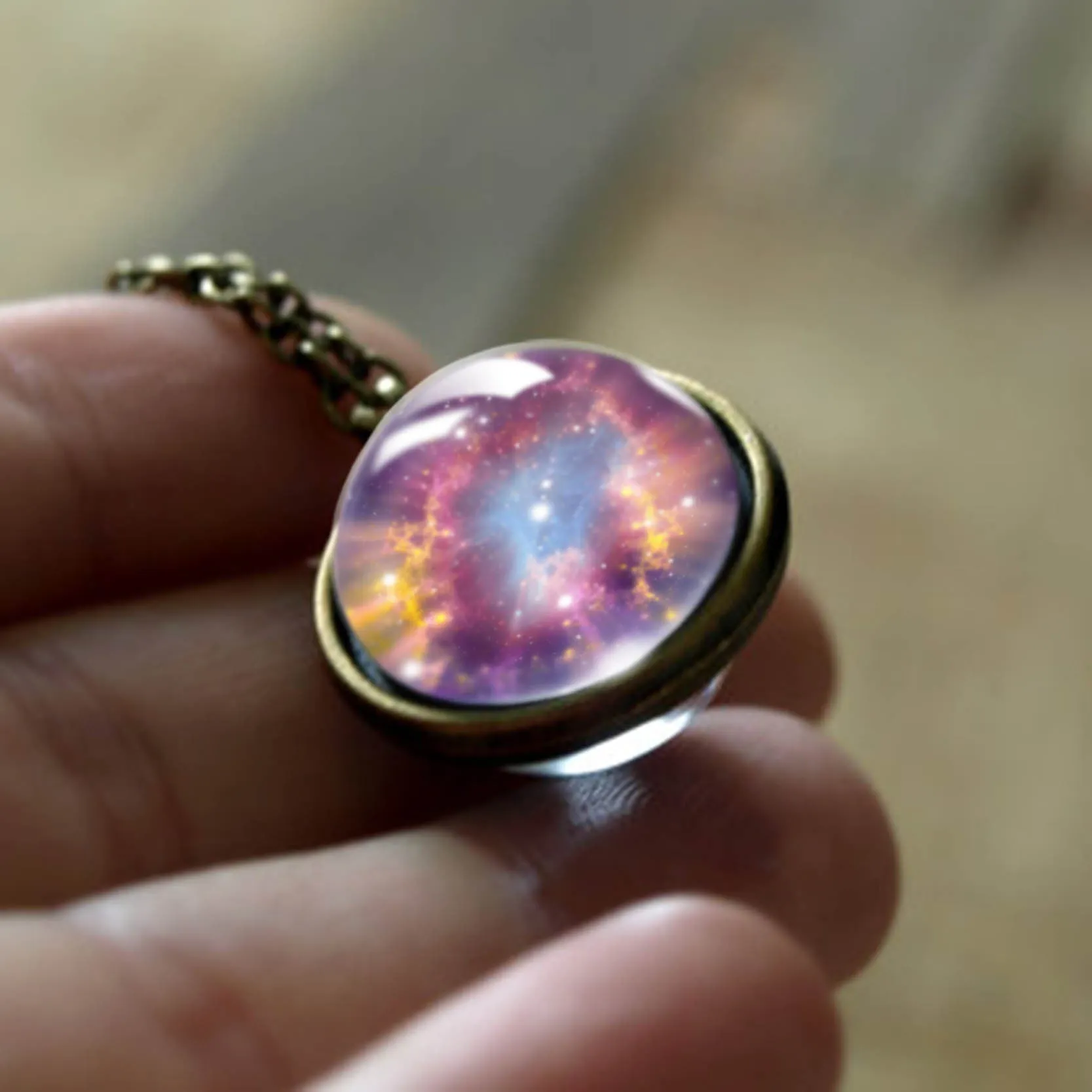 Wholesale Cosmic Glass Necklaces