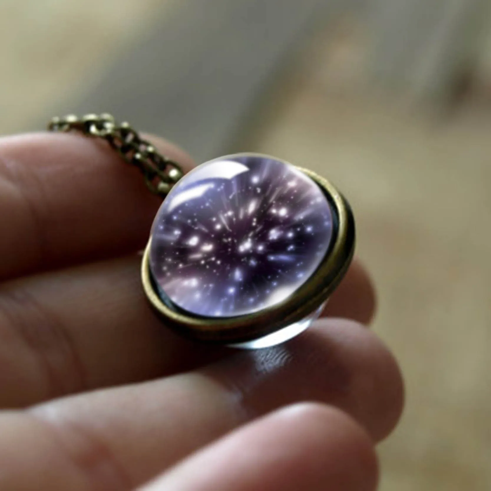 Wholesale Cosmic Glass Necklaces