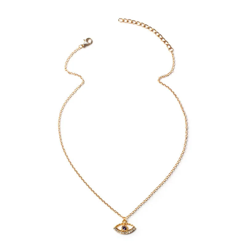 Wholesale Devil Eye Alloy Necklaces