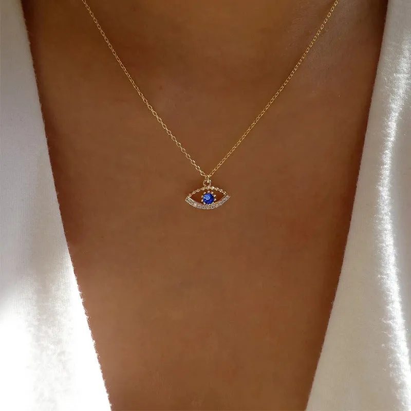 Wholesale Devil Eye Alloy Necklaces