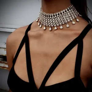 Wholesale Drops Gemstones Alloy Necklaces