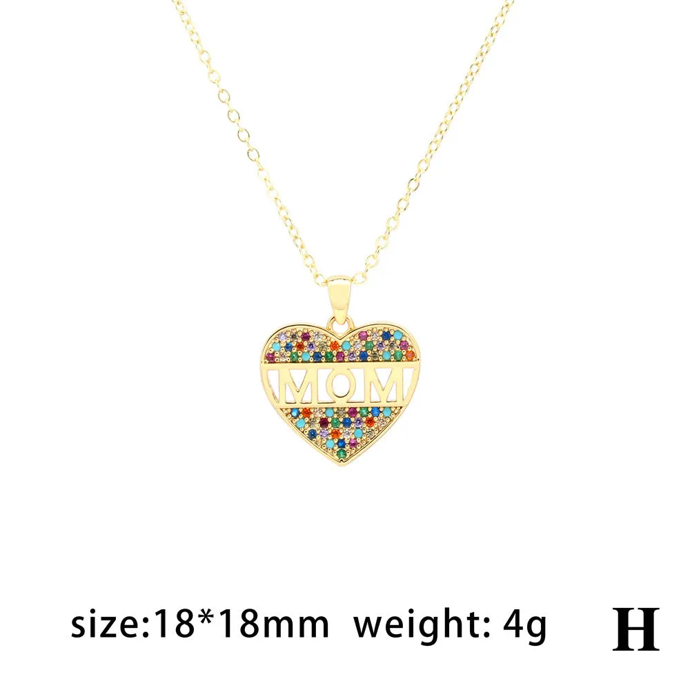 Wholesale Heart Letter Gold Plated Necklaces