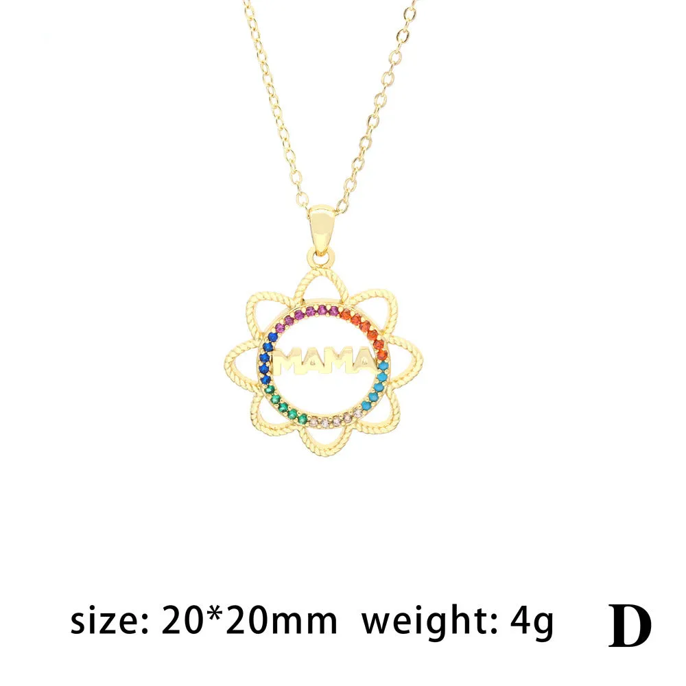 Wholesale Heart Letter Gold Plated Necklaces
