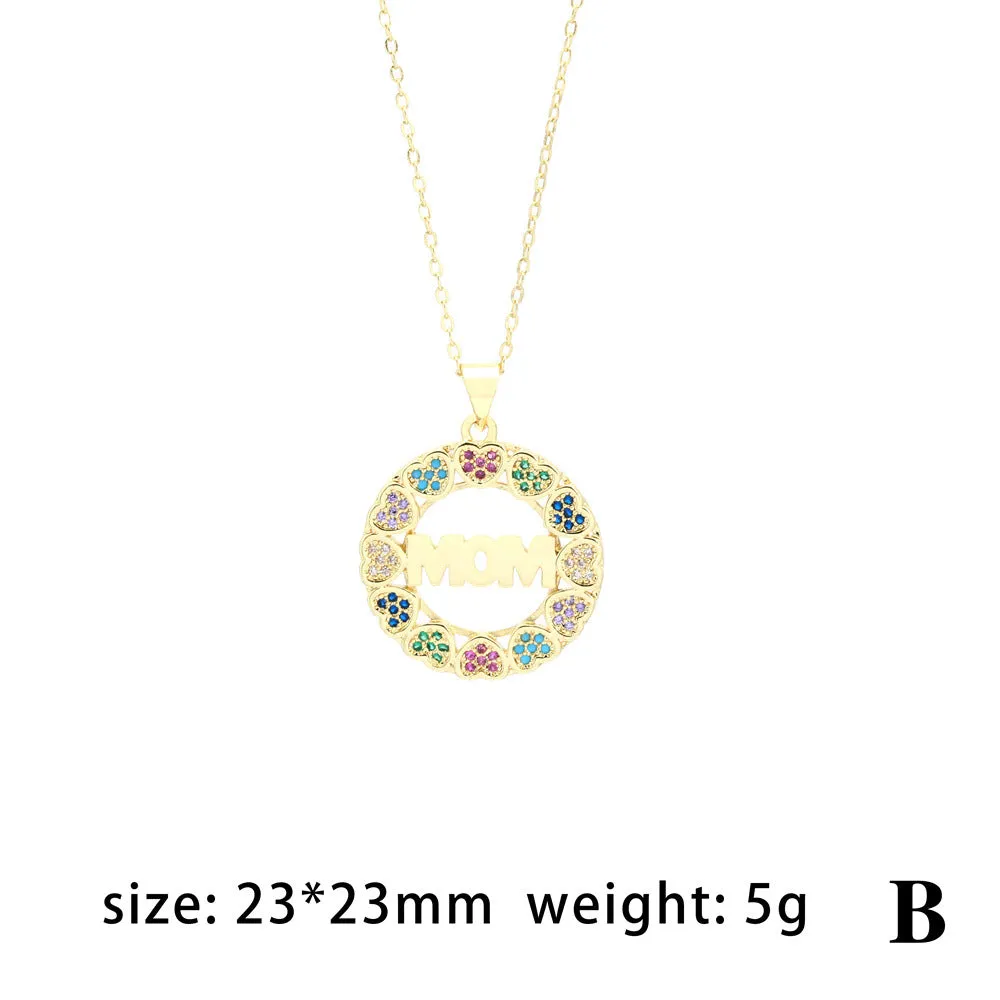 Wholesale Heart Letter Gold Plated Necklaces