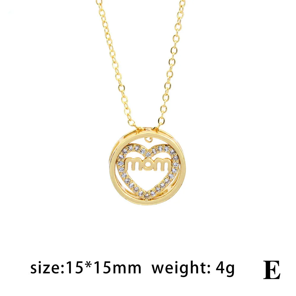 Wholesale Heart Letter Gold Plated Necklaces
