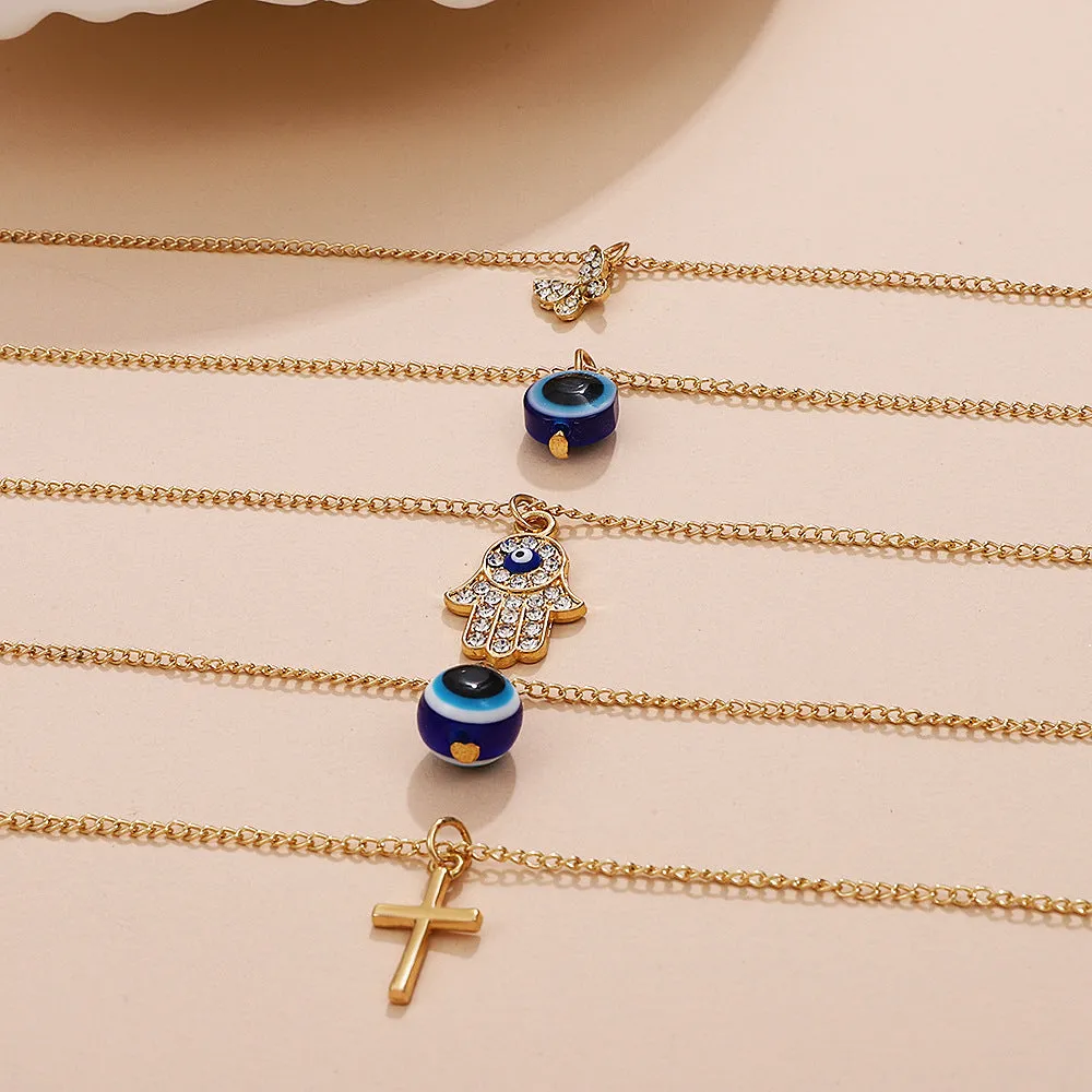 Wholesale Heart Multilayer Pearl Necklaces