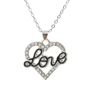 Wholesale Love Heart Pendants Alloy Necklaces