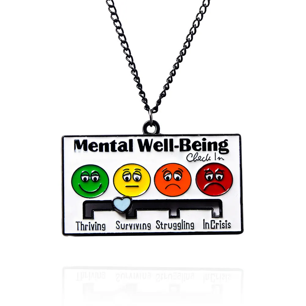 Wholesale Mood Expression Battery Power Creative Necklace