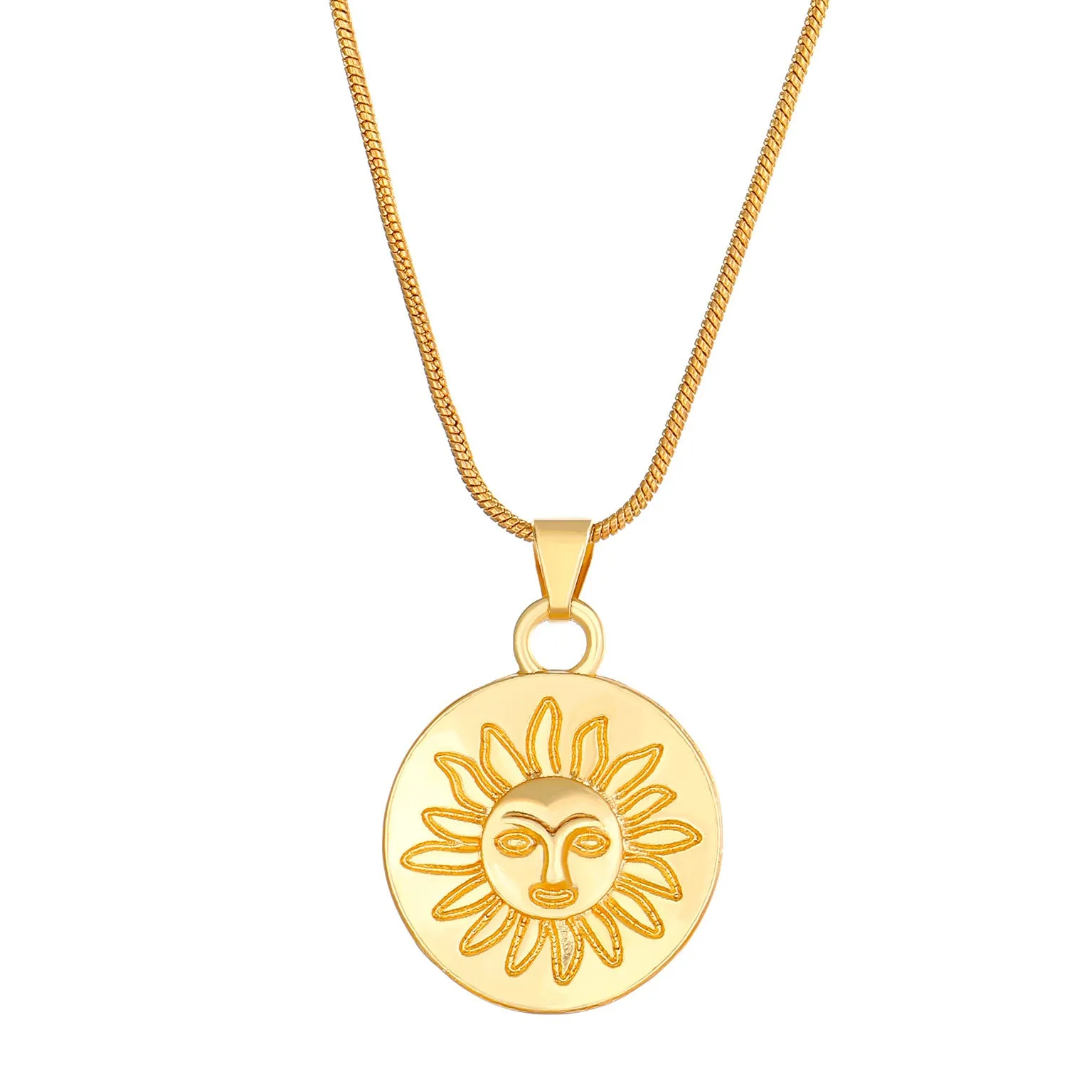 Wholesale Opal Sun Moon Alloy Necklaces