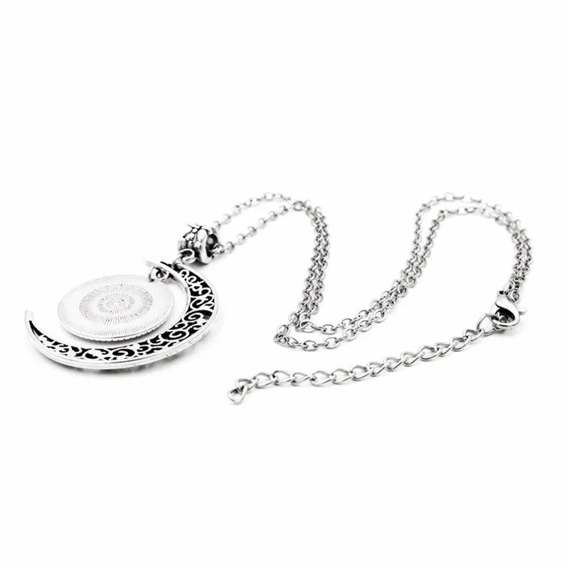 Wholesale Rainbow Moon Pendant Necklaces