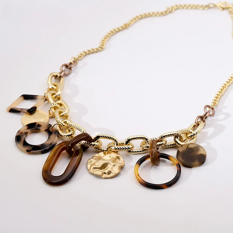 Wholesale Resin Geometric Necklaces