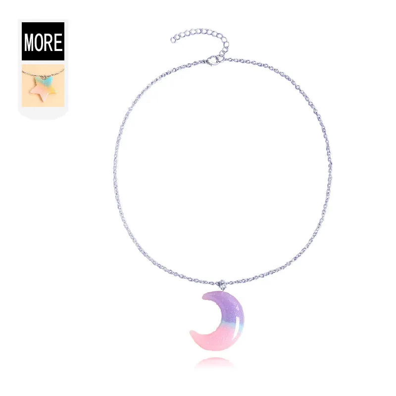 Wholesale Star Moon Alloy Necklaces
