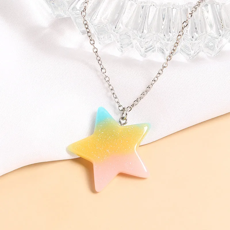 Wholesale Star Moon Alloy Necklaces
