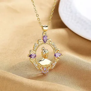 Wholesale Statue of Liberty Crystal Stone Necklaces