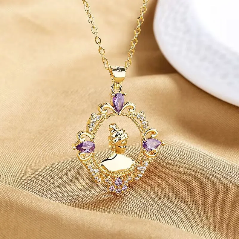 Wholesale Statue of Liberty Crystal Stone Necklaces