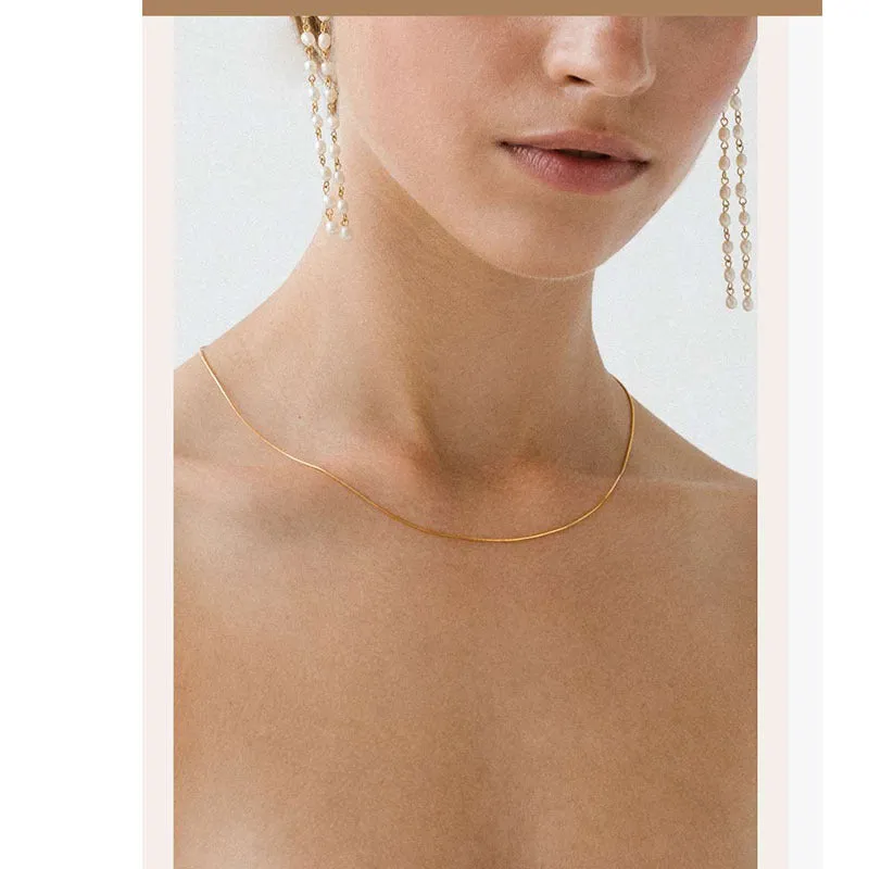 Wholesale Titanium Steel Snake Necklaces