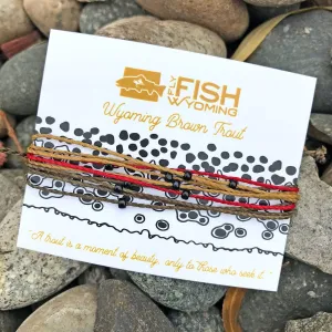 Wyoming Brown Trout Pattern Bracelet