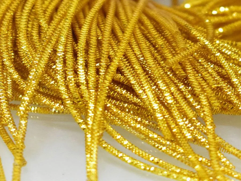 Yellow Golden Nakshi / Bullion Wire