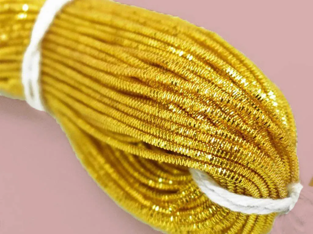 Yellow Golden Nakshi / Bullion Wire